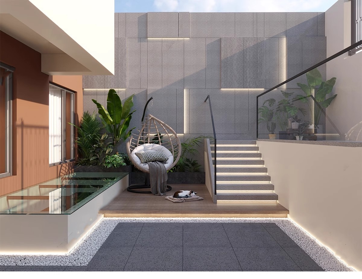 图片[27]-下沉式庭院私家花园别墅天井室内造景景观植物小品su模型草图大师-大怪兽分享