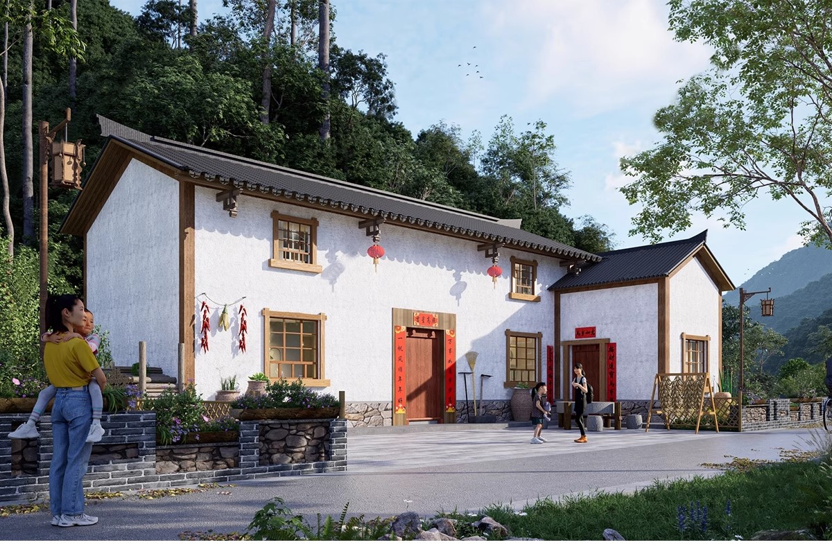 图片[26]-乡村住宅房屋建筑民居民房乡镇沿街楼房农村老房子改造su模型素材-大怪兽分享