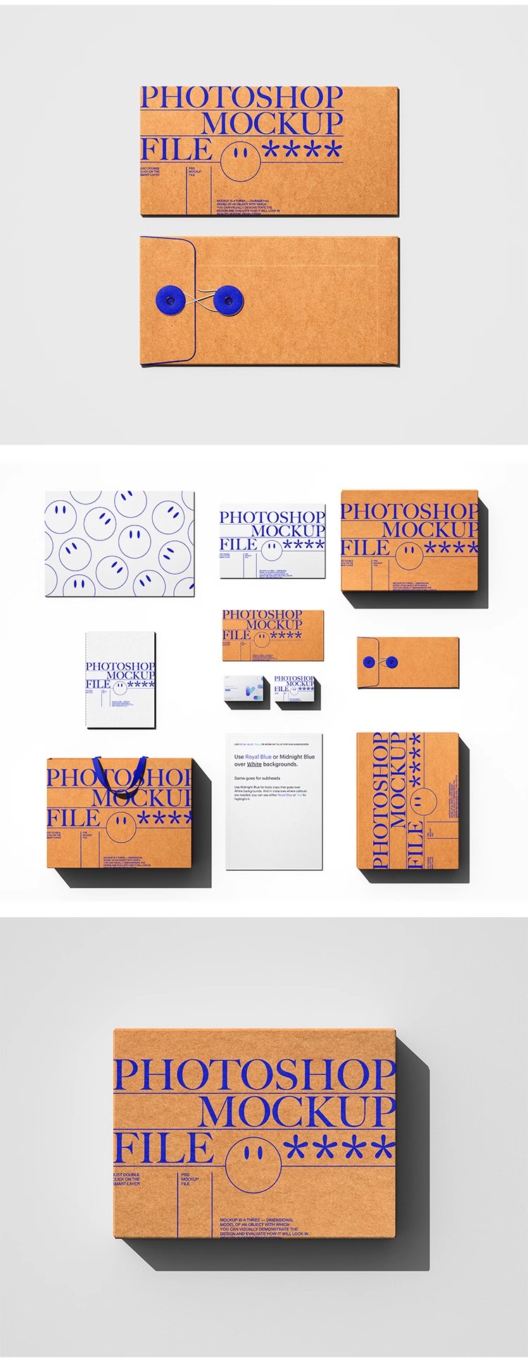 图片[4]-9款高级感牛皮纸手提袋包装袋纸盒名片信封VI样机psd设计素材模板-大怪兽分享