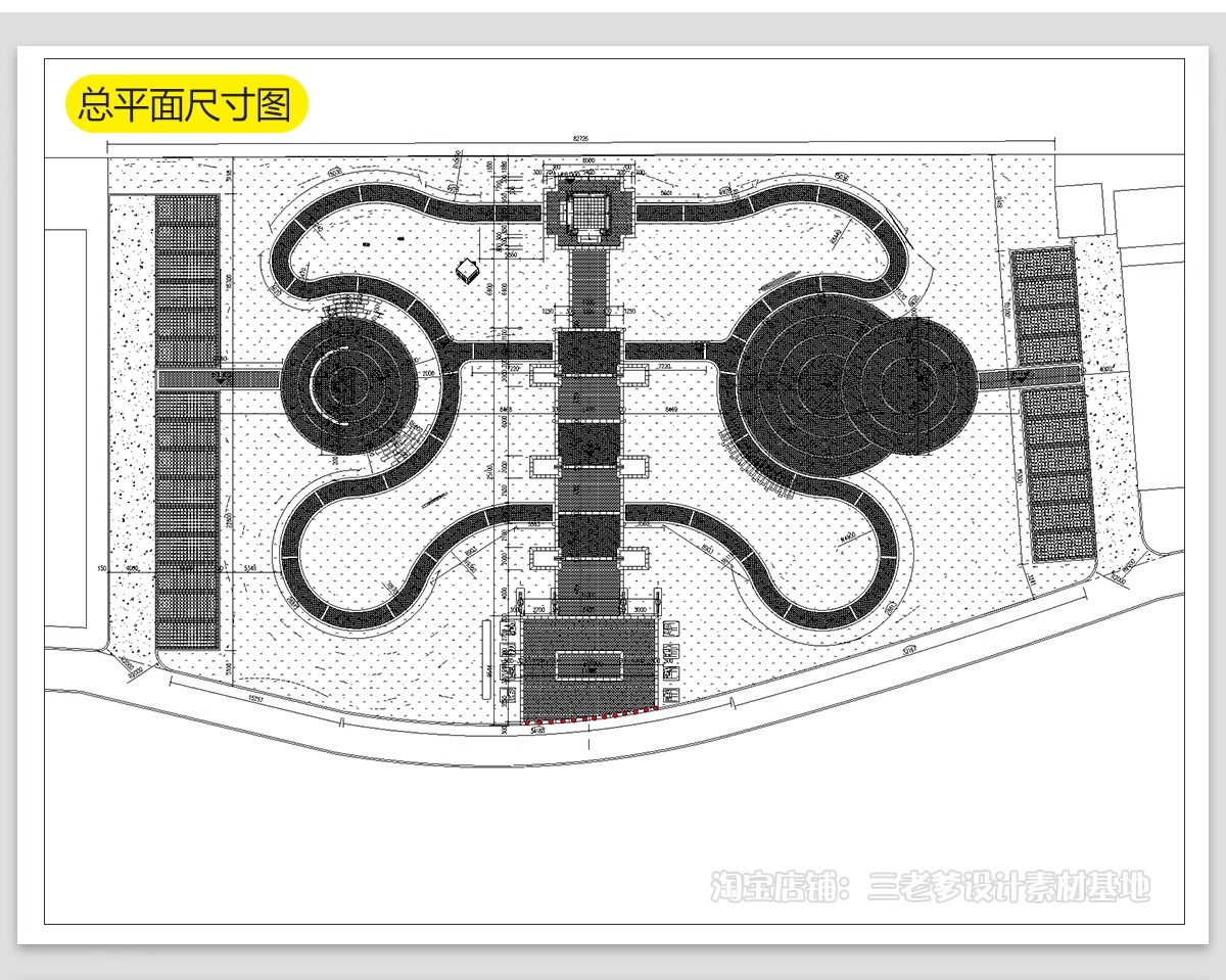 图片[27]-美丽乡村公园广场小游园CAD施工图村民农村活动景观平面图设计-大怪兽分享