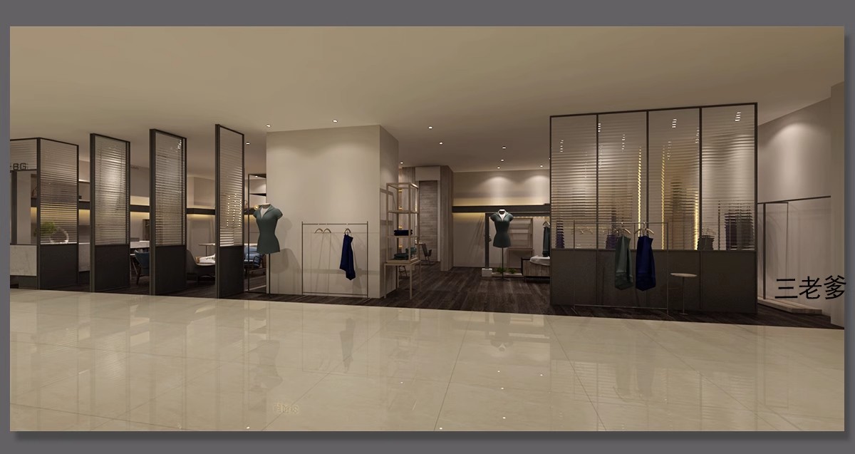 图片[24]-专卖服装店CAD施工图纸3D模型SU效果图库平面图女装男装设计素材-大怪兽分享