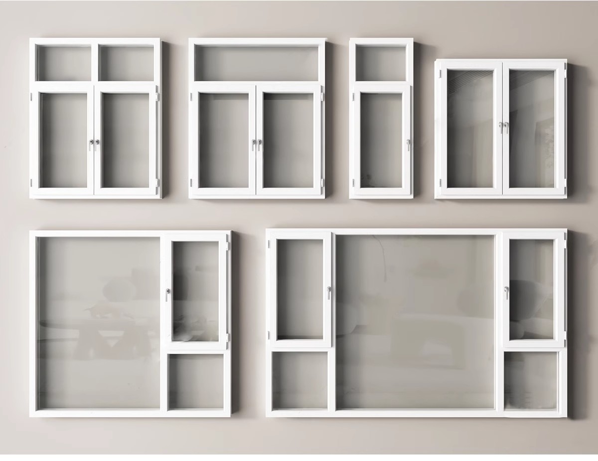 图片[27]-草图大师现代窗户组合推拉窗平开窗落地窗铝合金窗框断桥窗SU模型-大怪兽分享