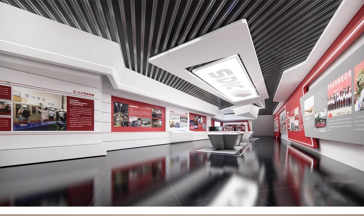 图片[23]-红色文化展厅 室内主题荣誉墙纪念馆展览馆博物馆草图大师SU模型-大怪兽分享