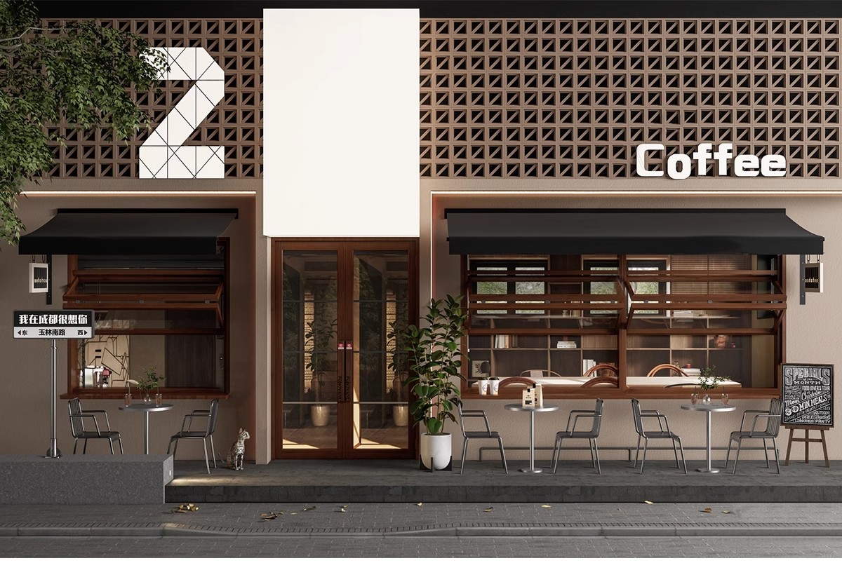 图片[27]-草图大师门头SU模型现代新中式餐厅甜品店面商业街餐饮店铺门面-大怪兽分享