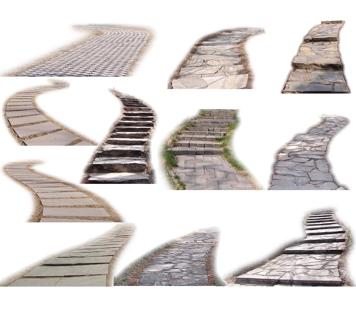 图片[28]-汀步平面彩平图psd素材公园庭院效果踏步石园林小路青石板PS拼贴-大怪兽分享