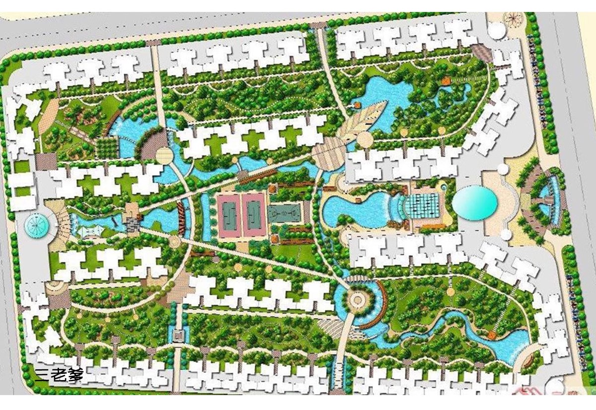 图片[32]-居住小区规划PSD总平面图设计素材 住宅园林景观PS彩色平面效果图-大怪兽分享