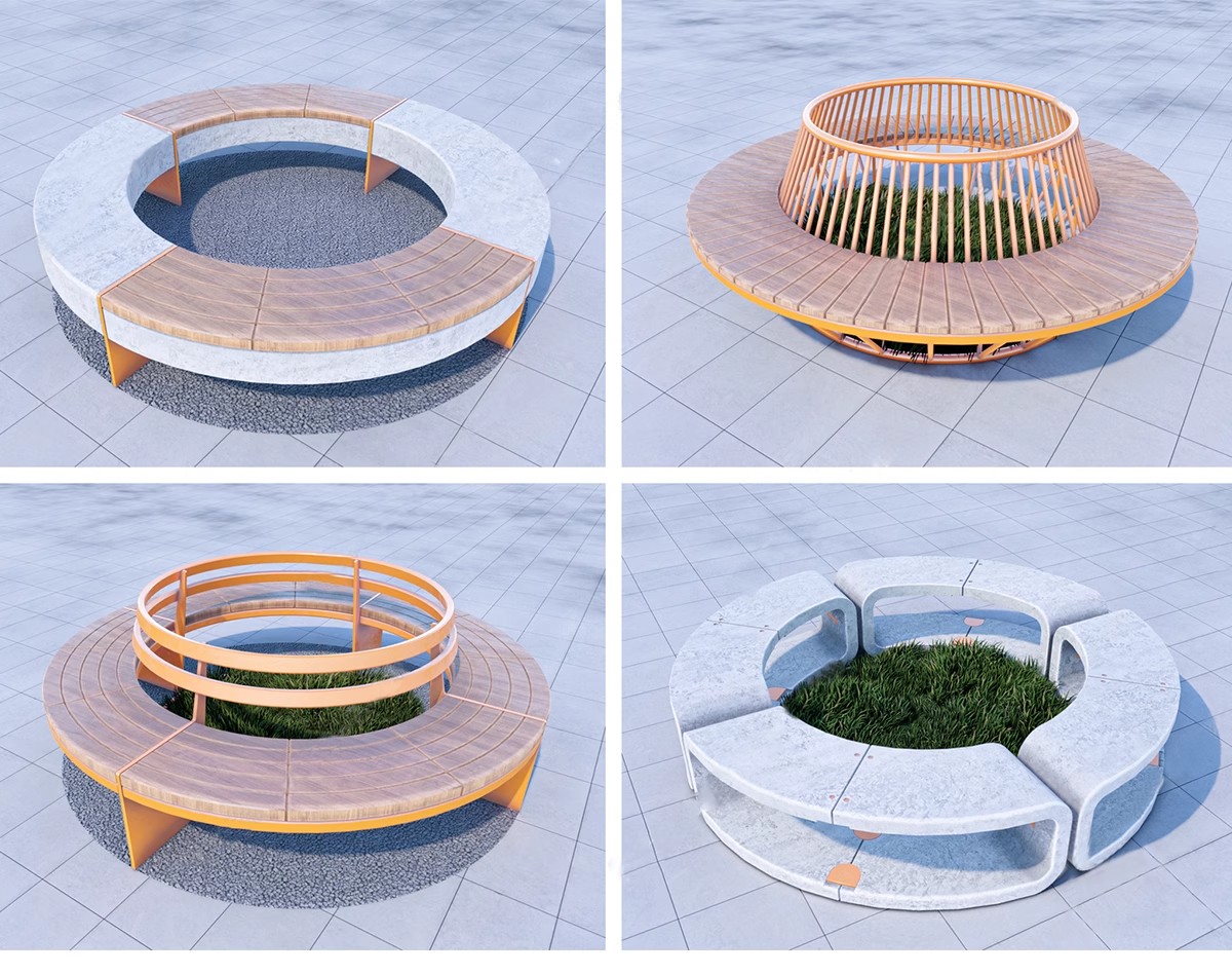 图片[28]-园林异形树桌户外吧台现代公园景观树池创意休闲座椅卡座SU模型-大怪兽分享