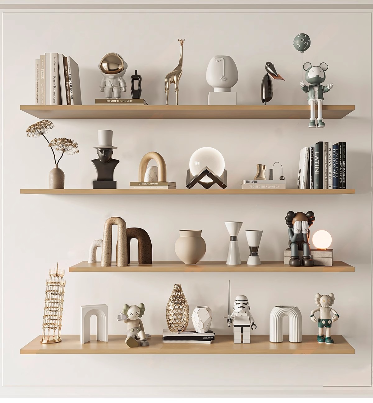 图片[39]-室内SU模型北欧创意雕塑摆件公仔现代装饰品组合挂画草图大师素材-大怪兽分享