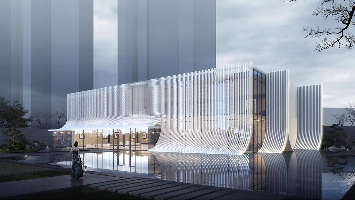 图片[28]-现代异形曲面格栅建筑外立面SU模型商业街镂空装饰墙表皮sketchup-大怪兽分享