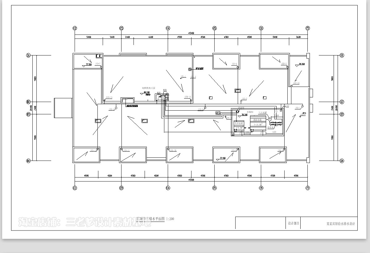 图片[28]-消防给排水电气系统图CAD施工图 工装纸配电强弱电水电全套设计图-大怪兽分享