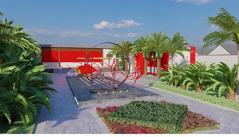 图片[28]-红色文化党建主题美丽乡村新农村公园广场旅游景区草图大师SU模型-大怪兽分享