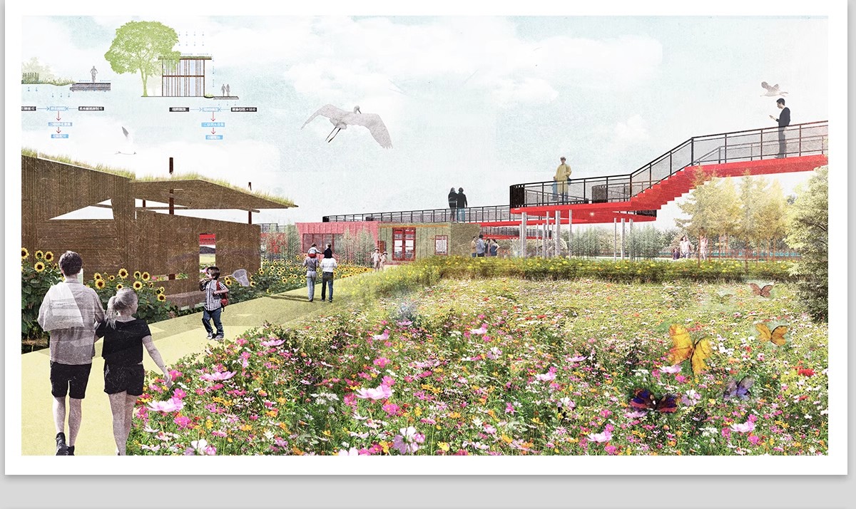 图片[28]-小清新竞赛风PS公园广场建筑景观插画风拼贴风效果图后期PSD素材-大怪兽分享