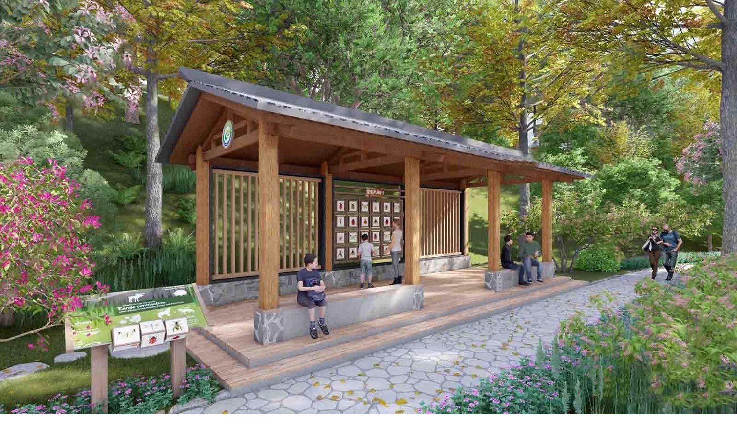 图片[28]-仿古长廊公园景区古建木廊连廊廊架亭廊景观亭子SU模型草图大师-大怪兽分享