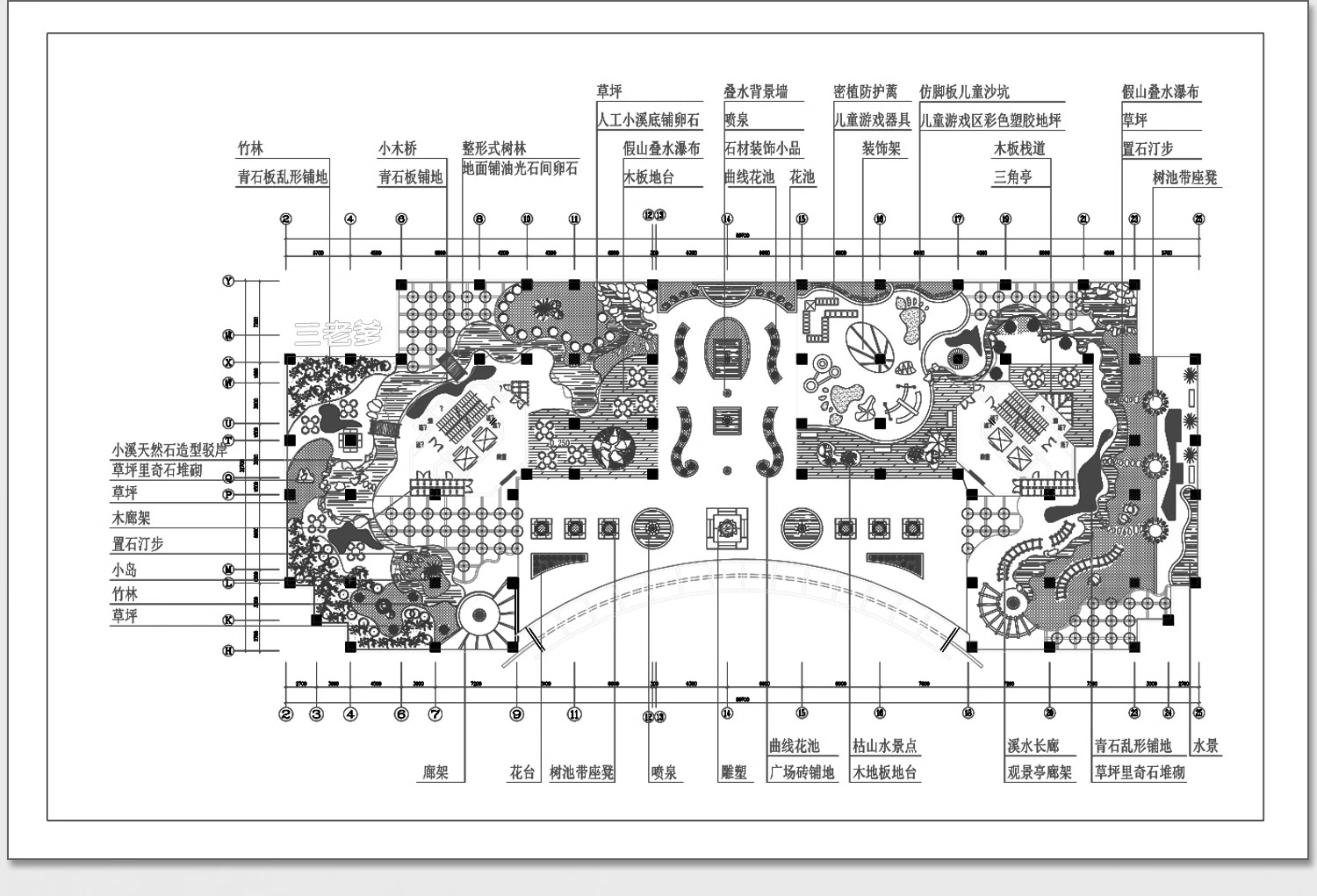 图片[28]-别墅庭院设计规划方案屋顶空中花园景观绿化cad施工图平面图素材-大怪兽分享