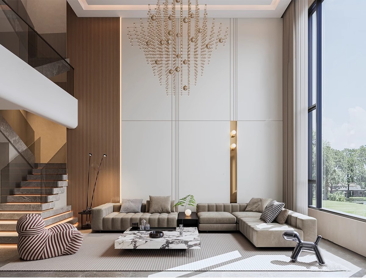 图片[28]-2025年现代简约复式挑空别墅3D模型库家装整体客厅卧室3Dmax素材-大怪兽分享