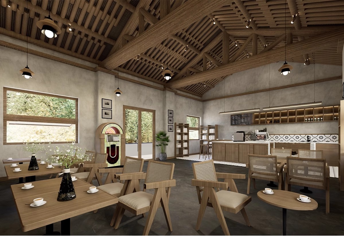 图片[27]-侘寂风餐厅室内设计饭店奶茶店咖啡厅餐饮空间工装草图大师SU模型-大怪兽分享
