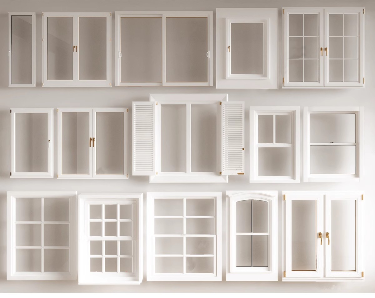 图片[28]-草图大师现代窗户组合推拉窗平开窗落地窗铝合金窗框断桥窗SU模型-大怪兽分享