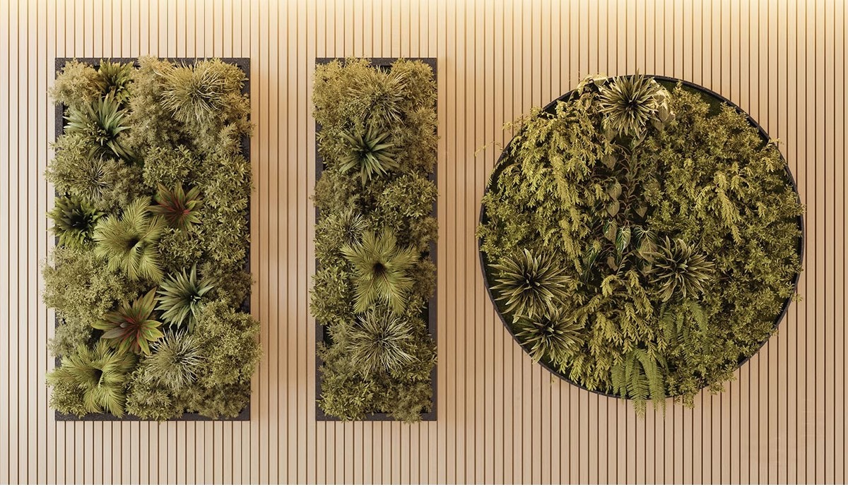 图片[35]-室内植物绿植墙花架垂直绿化绿墙办公室酒店咖啡厅su模型sketchup-大怪兽分享