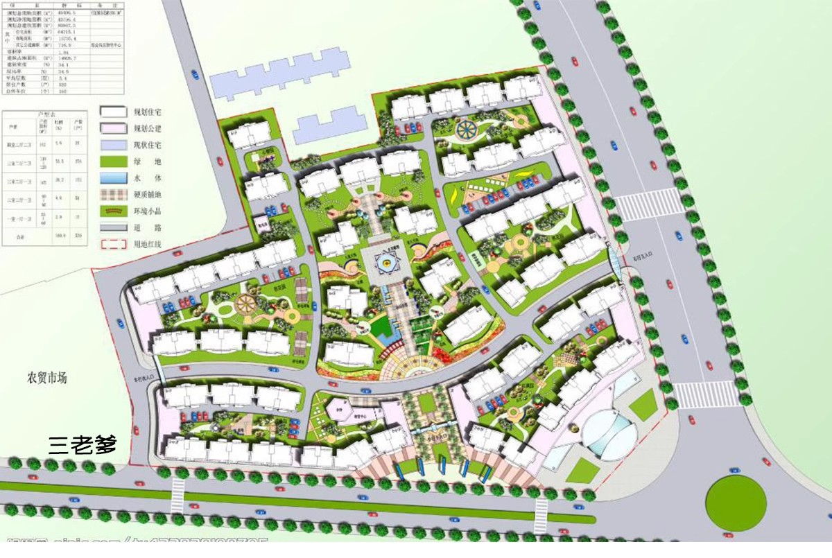 图片[33]-居住小区规划PSD总平面图设计素材 住宅园林景观PS彩色平面效果图-大怪兽分享