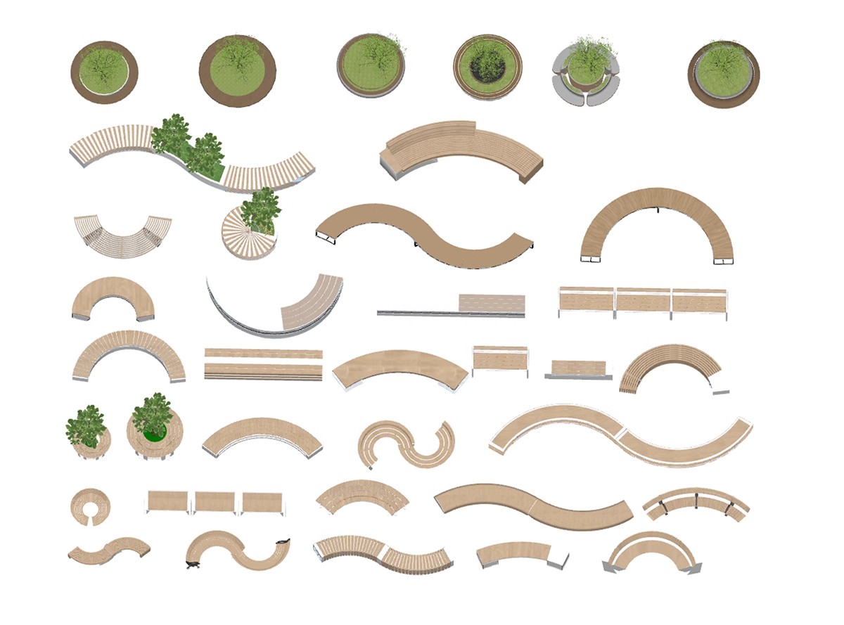 图片[29]-园林异形树桌户外吧台现代公园景观树池创意休闲座椅卡座SU模型-大怪兽分享