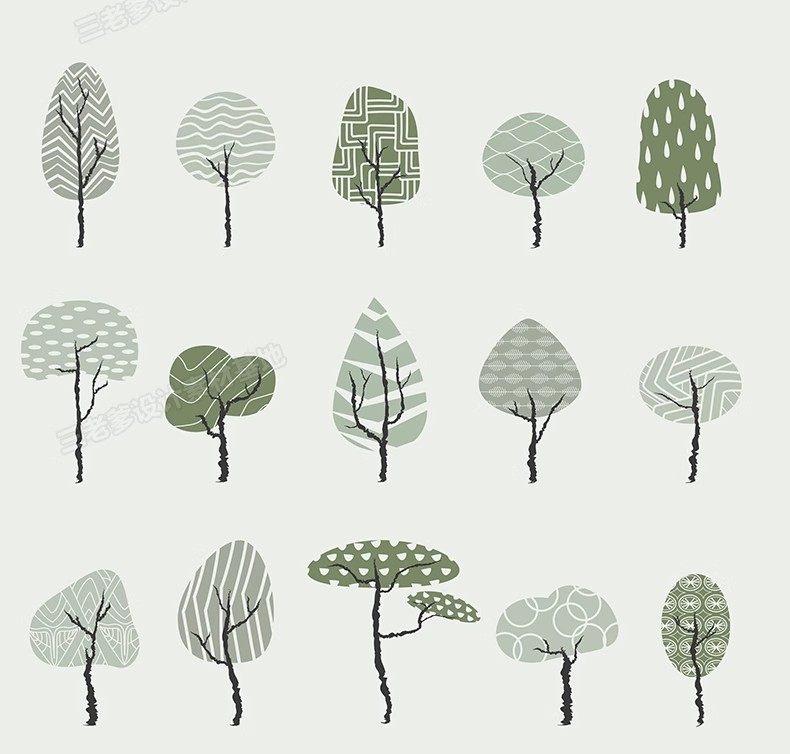 图片[28]-拼贴插画风小清新植物PSD建筑PS剖面Ai矢量立面树PNG免抠分层素材-大怪兽分享