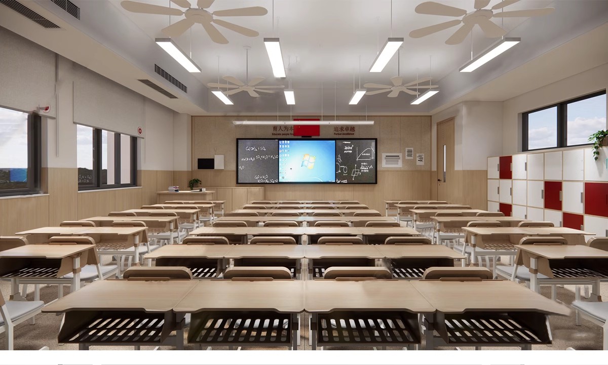图片[28]-学校教室SU模型实验室阶梯课堂培训班黑板桌椅室内草图大师素材库-大怪兽分享