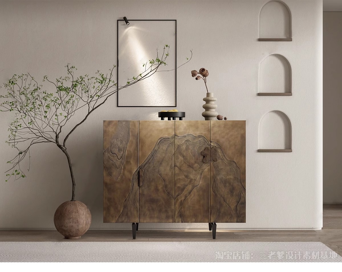 图片[29]-新中式3dmax单体家装沙发酒柜衣柜吊灯装饰挂画柜子床餐桌3d模型-大怪兽分享