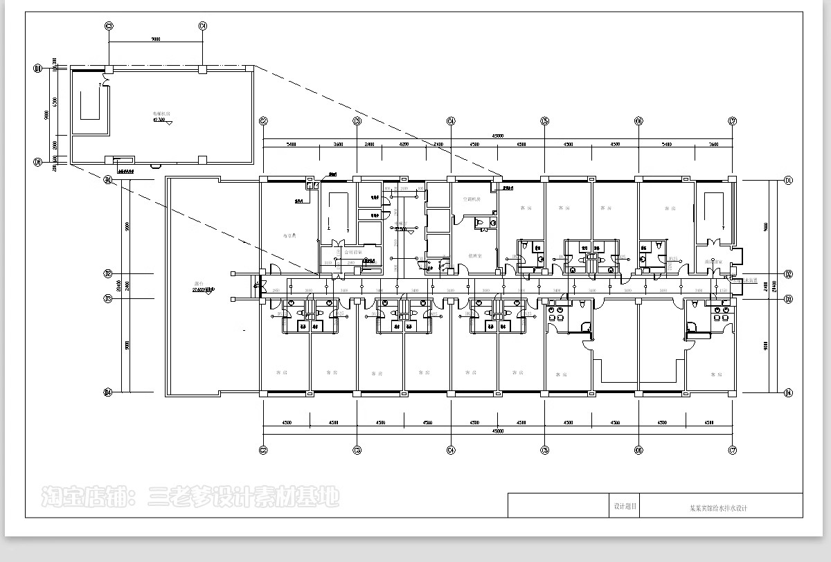 图片[29]-消防给排水电气系统图CAD施工图 工装纸配电强弱电水电全套设计图-大怪兽分享
