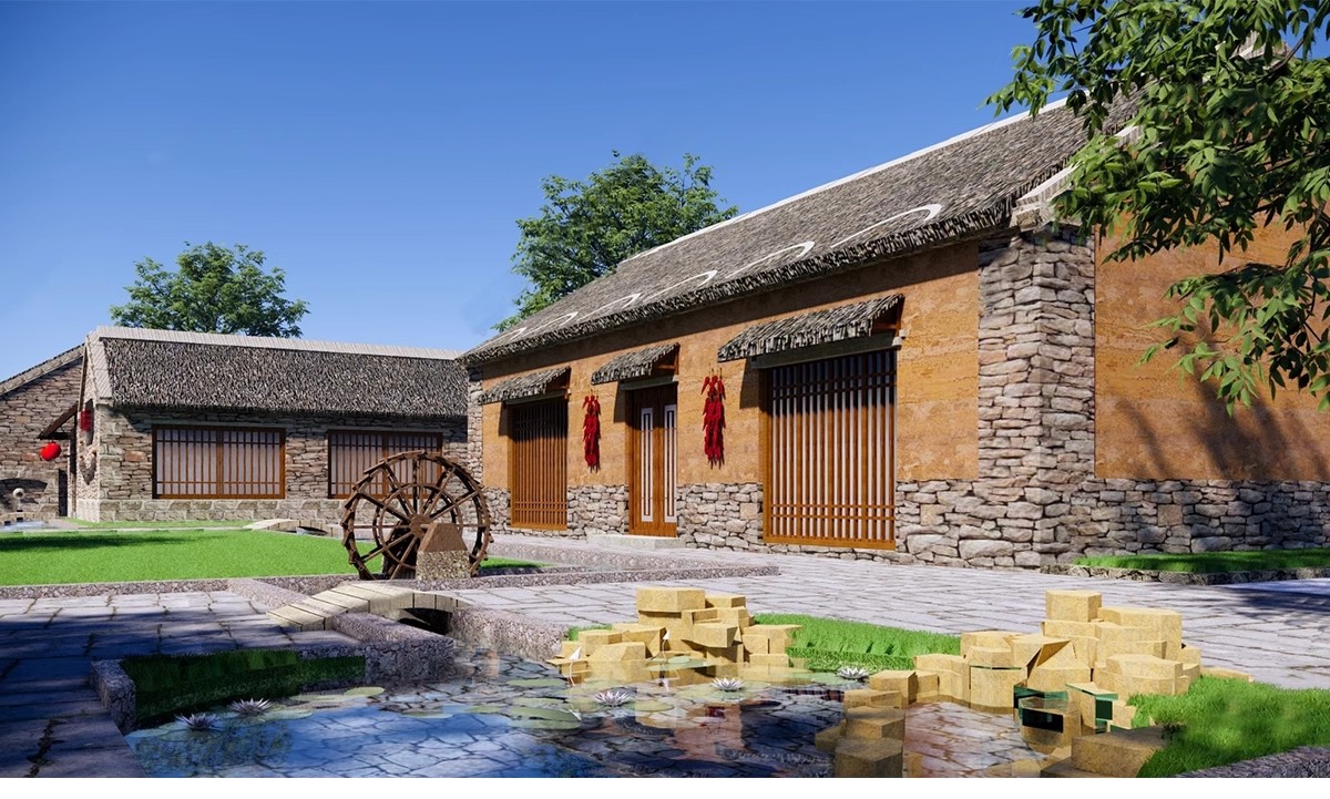 图片[28]-乡村住宅房屋建筑民居民房乡镇沿街楼房农村老房子改造su模型素材-大怪兽分享