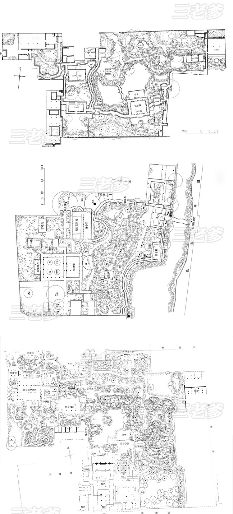 图片[29]-古典园林平面图CAD施工图中式仿古建筑景观景区庭院方案素材图库-大怪兽分享