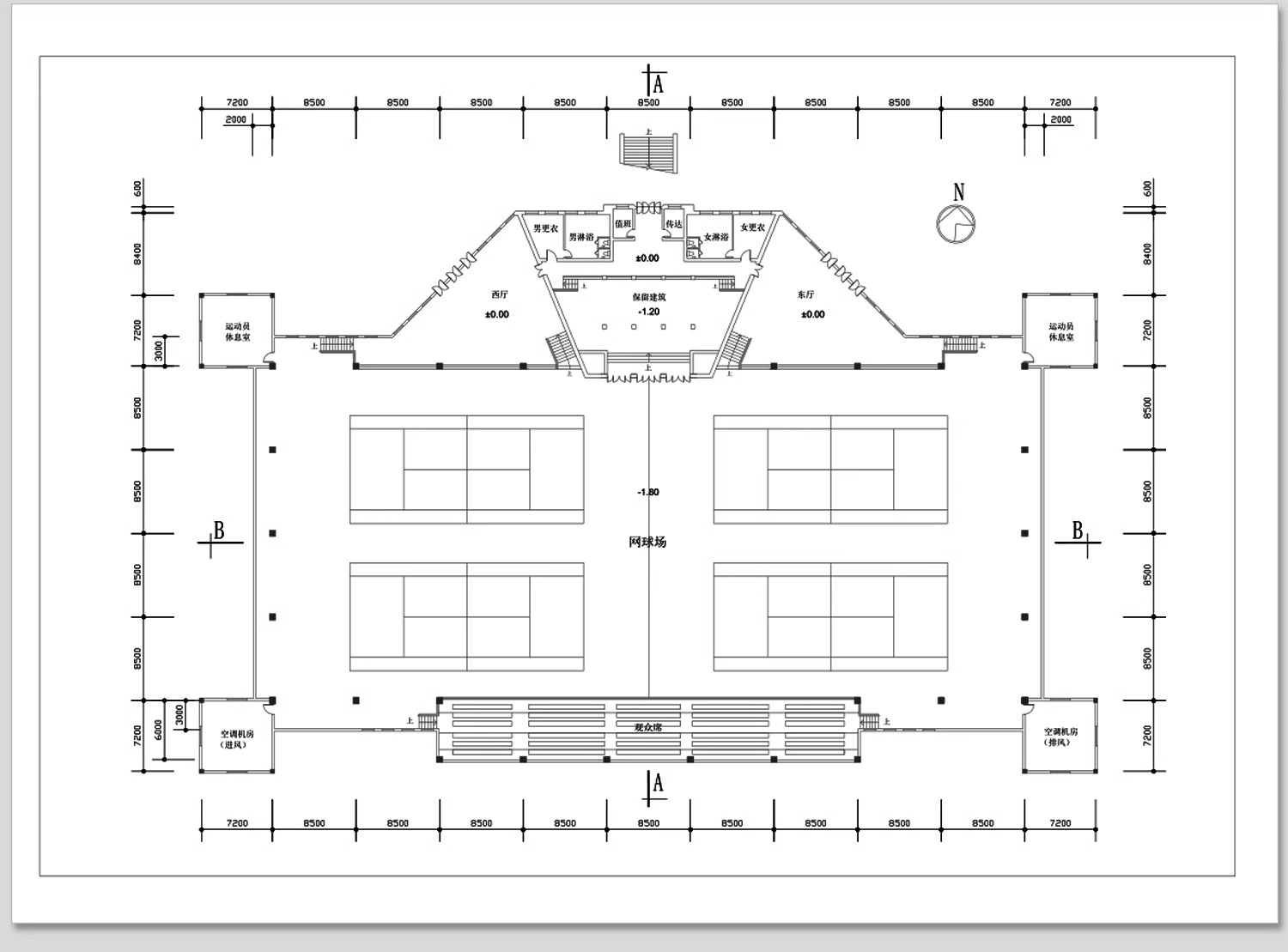 图片[29]-体育馆CAD施工图平面图篮球运动场健身中心建筑规划方案素材设计-大怪兽分享