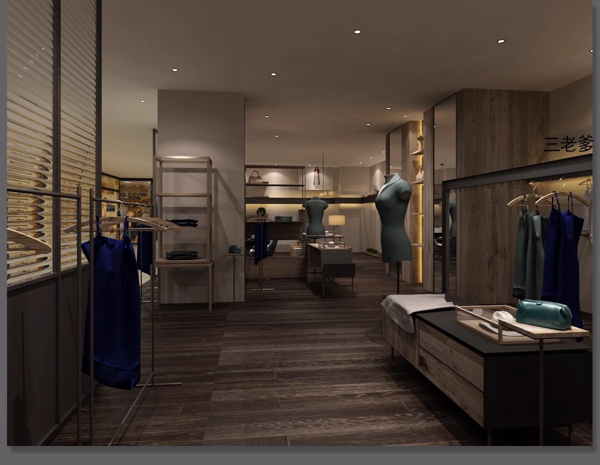 图片[26]-专卖服装店CAD施工图纸3D模型SU效果图库平面图女装男装设计素材-大怪兽分享