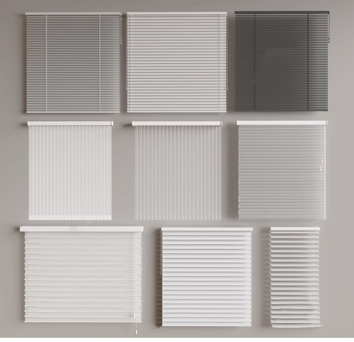 图片[29]-客厅卧室软装现代布艺罗马杆窗帘纱帘帷幔遮光拉帘SU模型草图大师-大怪兽分享