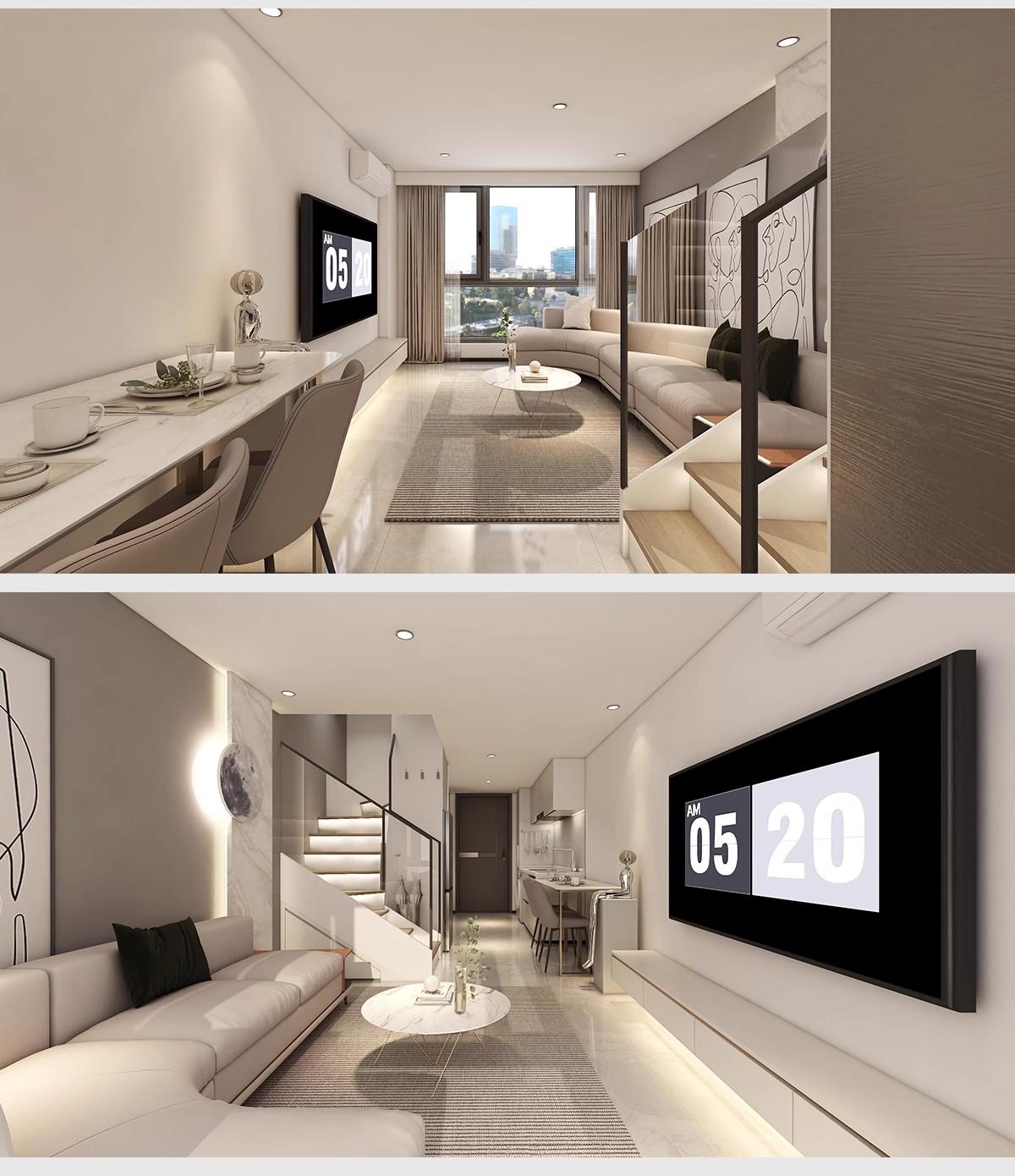 图片[27]-公寓LOFT装修设计效果图小户型复式酒店单身公寓室内CAD施工图纸-大怪兽分享