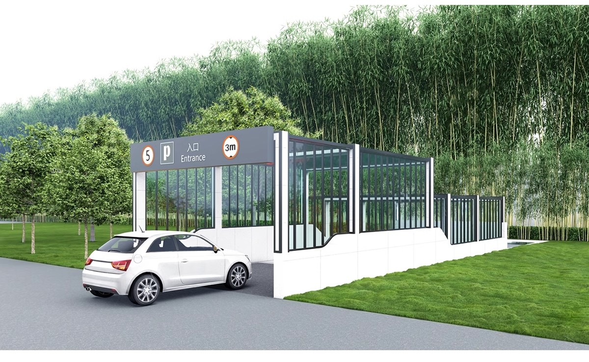 图片[28]-小区景观构筑物住宅建筑地下停车库停车场出入口SU模型库草图大师-大怪兽分享