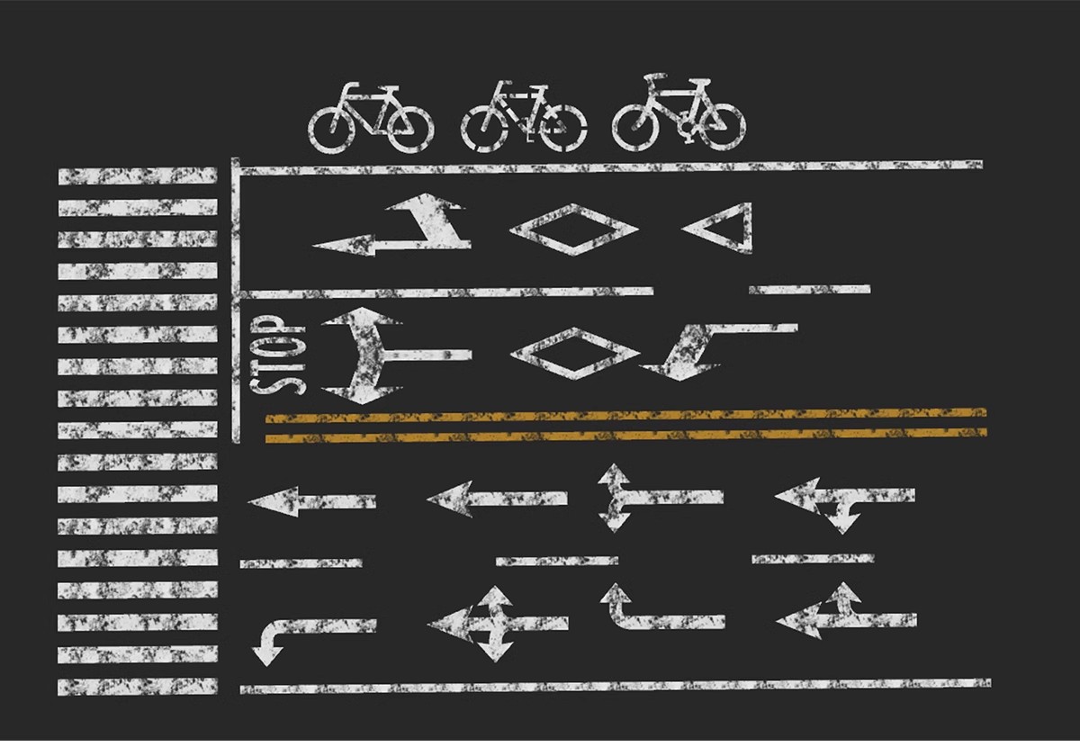 图片[29]-城市道路公路车行道斑马线地面指示线十字交通路口su模型草图大师-大怪兽分享