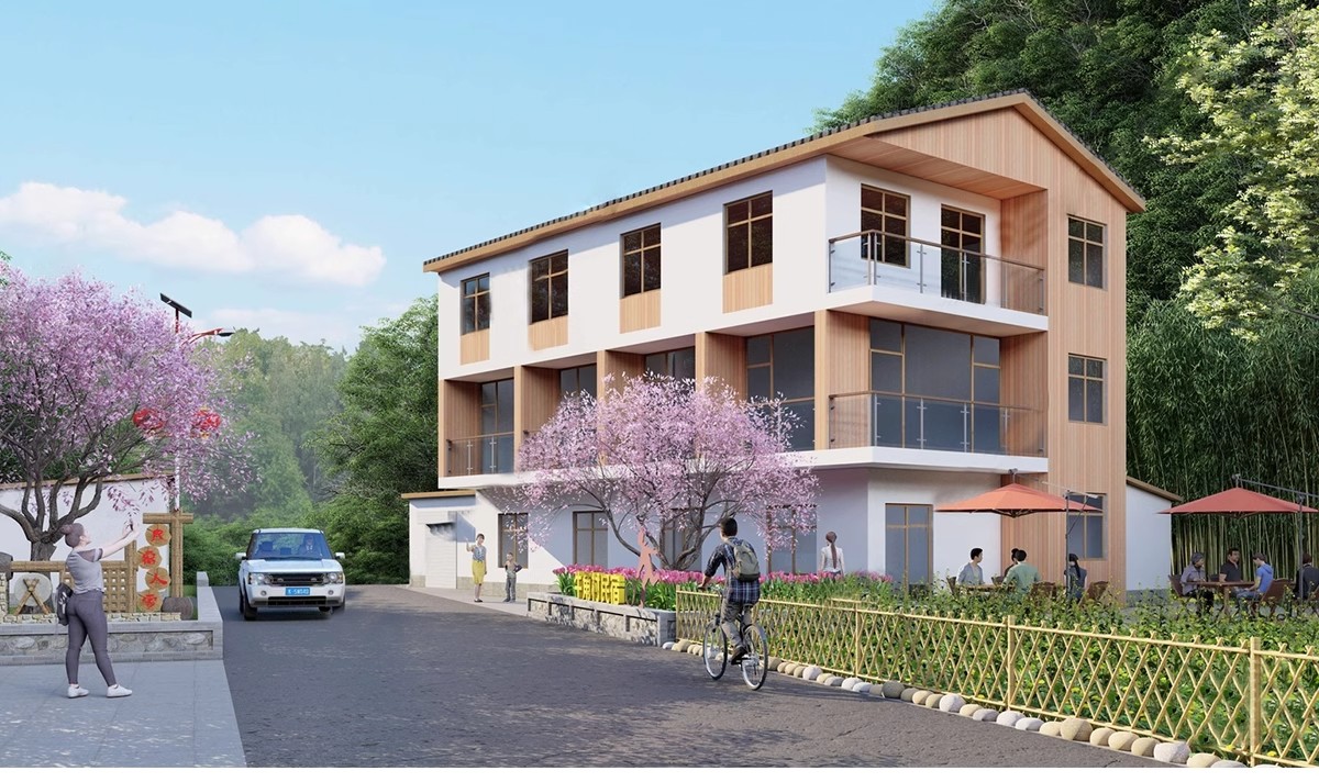 图片[30]-乡村民居美丽新农村民宿民房住宅乡镇改造新中式建筑自建房su模型-大怪兽分享