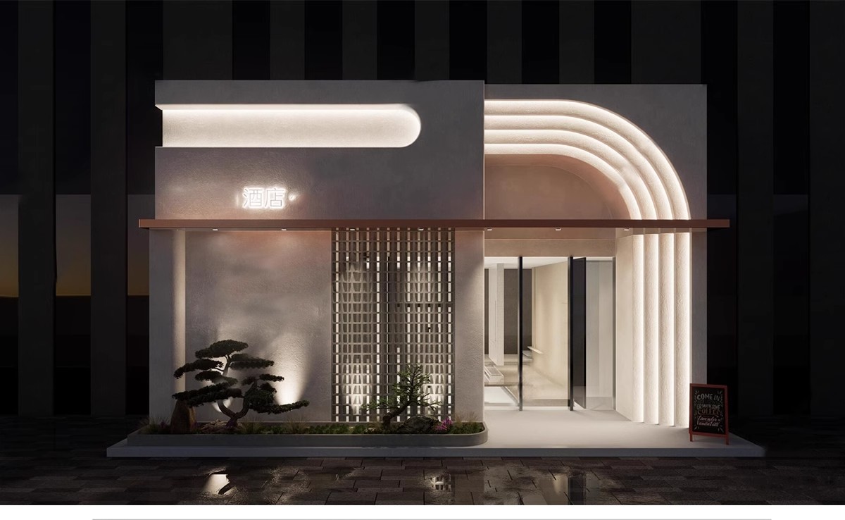 图片[29]-草图大师门头SU模型现代新中式餐厅甜品店面商业街餐饮店铺门面-大怪兽分享