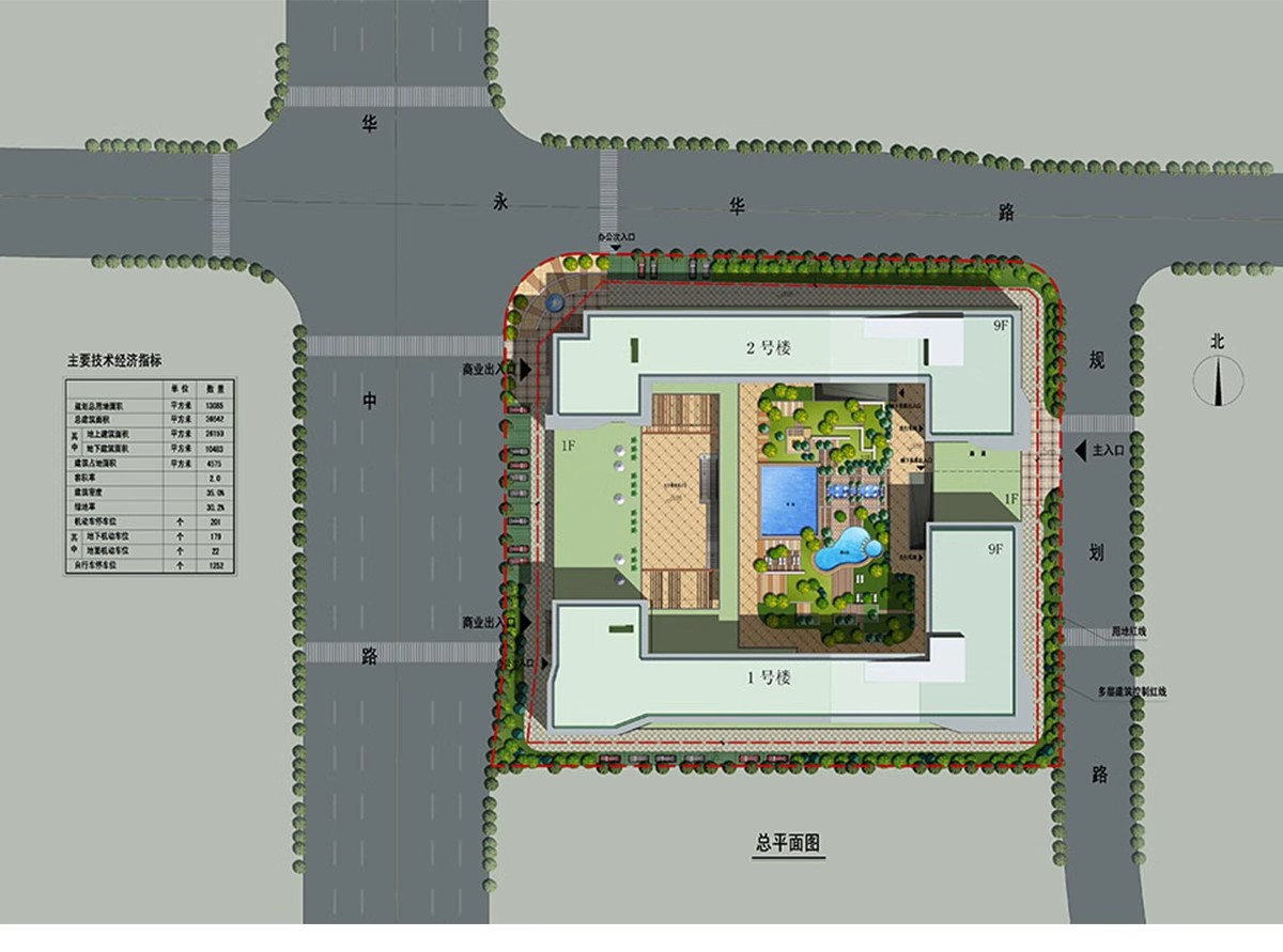 图片[34]-居住小区规划PSD总平面图设计素材 住宅园林景观PS彩色平面效果图-大怪兽分享