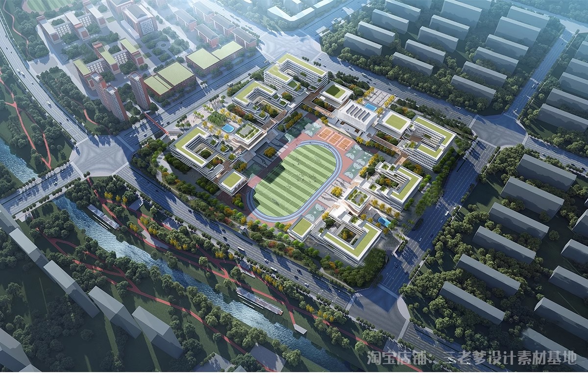 图片[30]-学校建筑大学实验中学小学SU模型校园景观室外教学楼草图大师素材-大怪兽分享