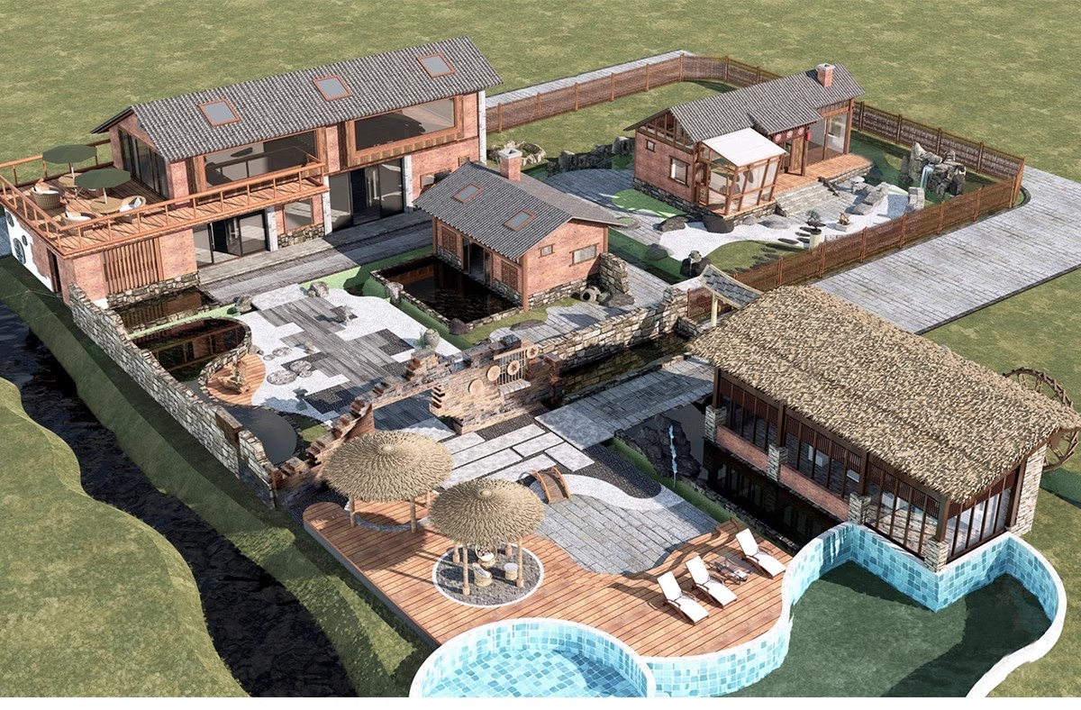 图片[29]-乡村住宅房屋建筑民居民房乡镇沿街楼房农村老房子改造su模型素材-大怪兽分享