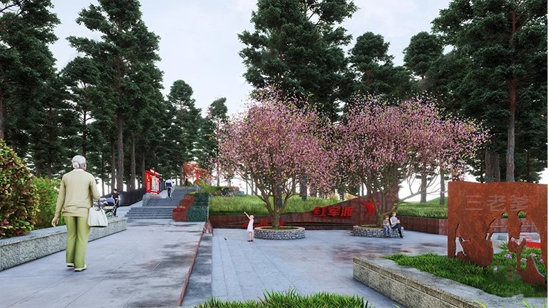 图片[30]-红色文化党建主题美丽乡村新农村公园广场旅游景区草图大师SU模型-大怪兽分享