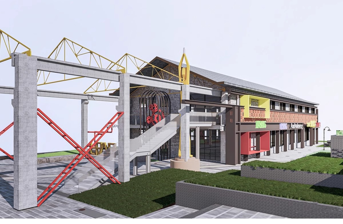 图片[30]-仓库工厂旧厂房改造LOFT公园办公楼创意园区cad工业风遗址su模型-大怪兽分享