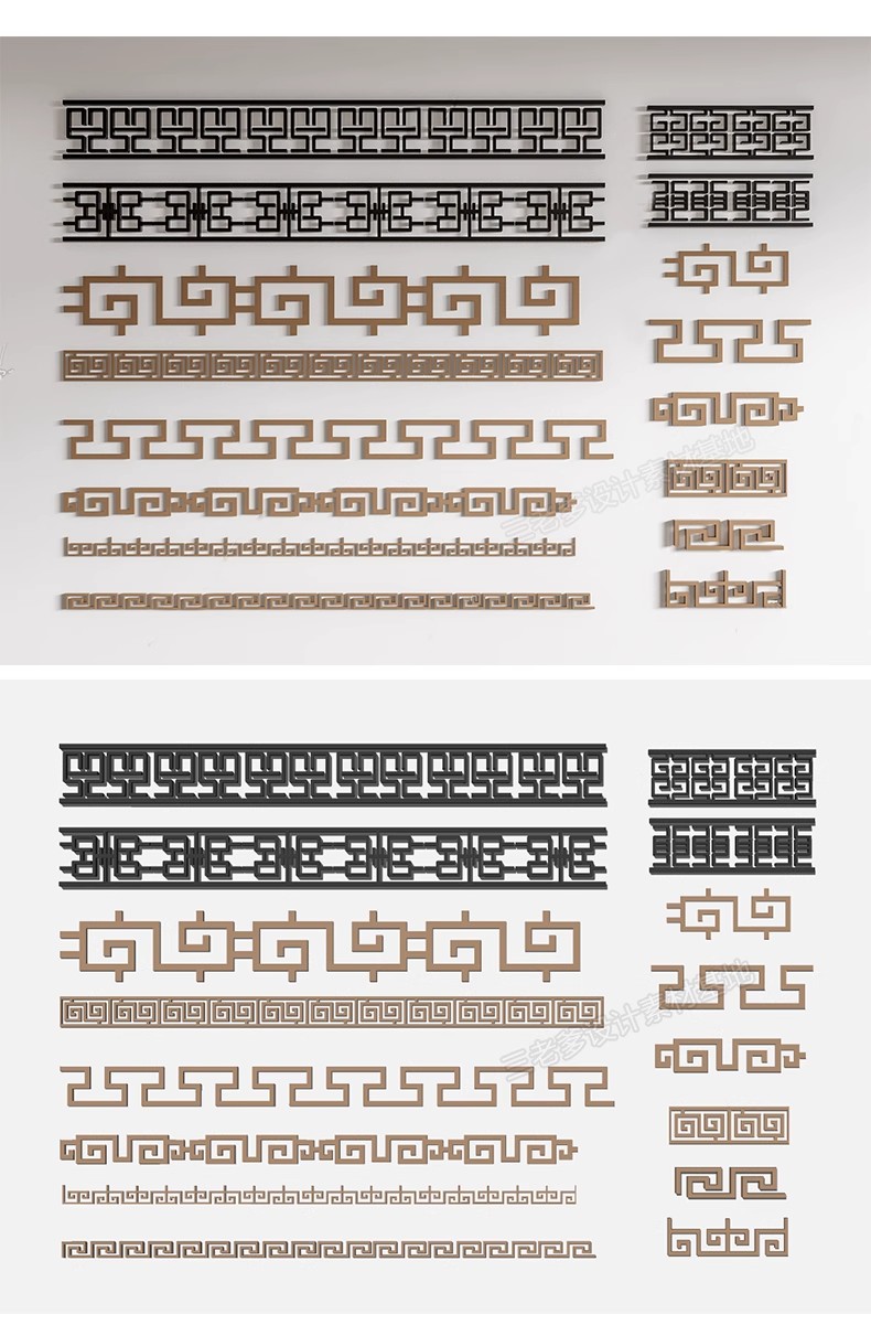 图片[30]-草图大师新中式角花角线花格窗花木雕金属镂空雕花窗镂花窗SU模型-大怪兽分享