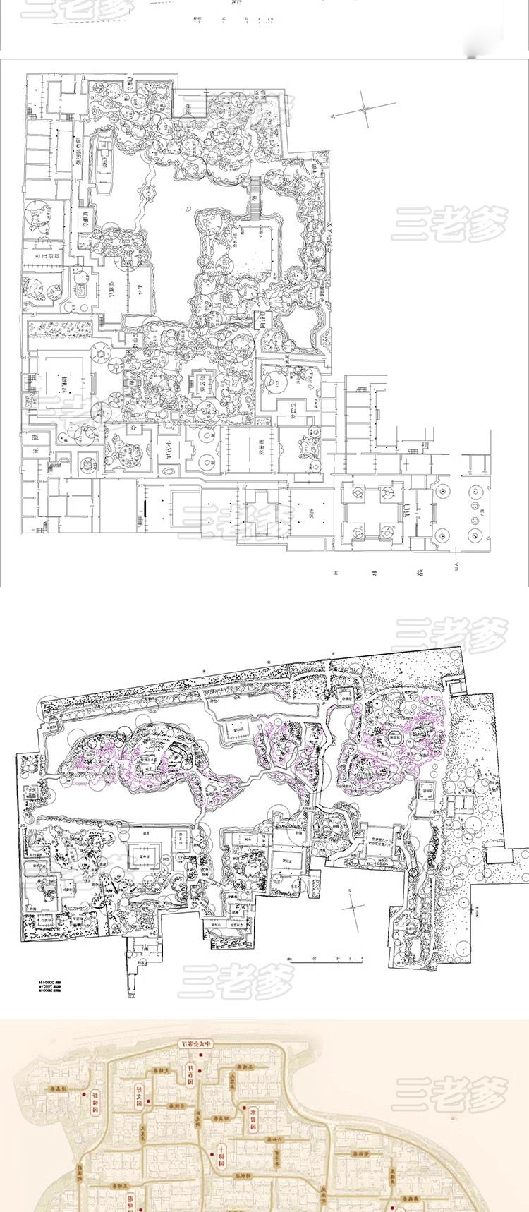 图片[30]-古典园林平面图CAD施工图中式仿古建筑景观景区庭院方案素材图库-大怪兽分享