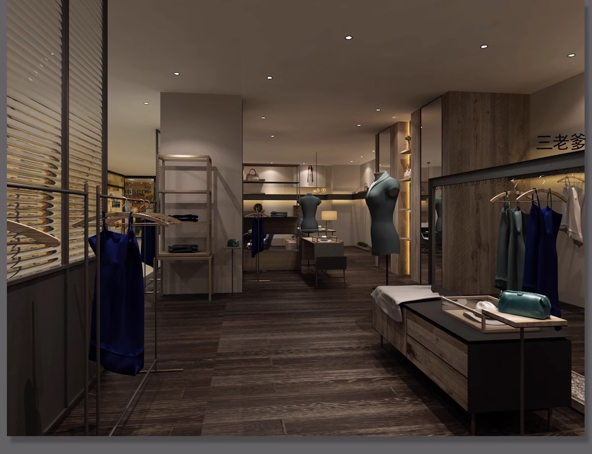 图片[27]-专卖服装店CAD施工图纸3D模型SU效果图库平面图女装男装设计素材-大怪兽分享