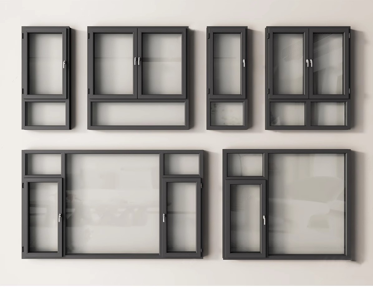 图片[30]-草图大师现代窗户组合推拉窗平开窗落地窗铝合金窗框断桥窗SU模型-大怪兽分享