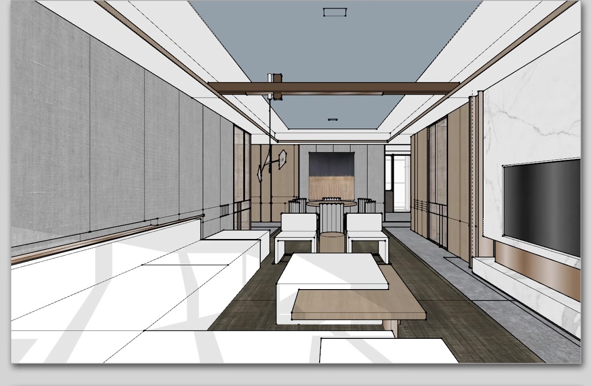 图片[25]-家装全套CAD施工图整套SU模型配套室内设计sketchup草图大师素材-大怪兽分享