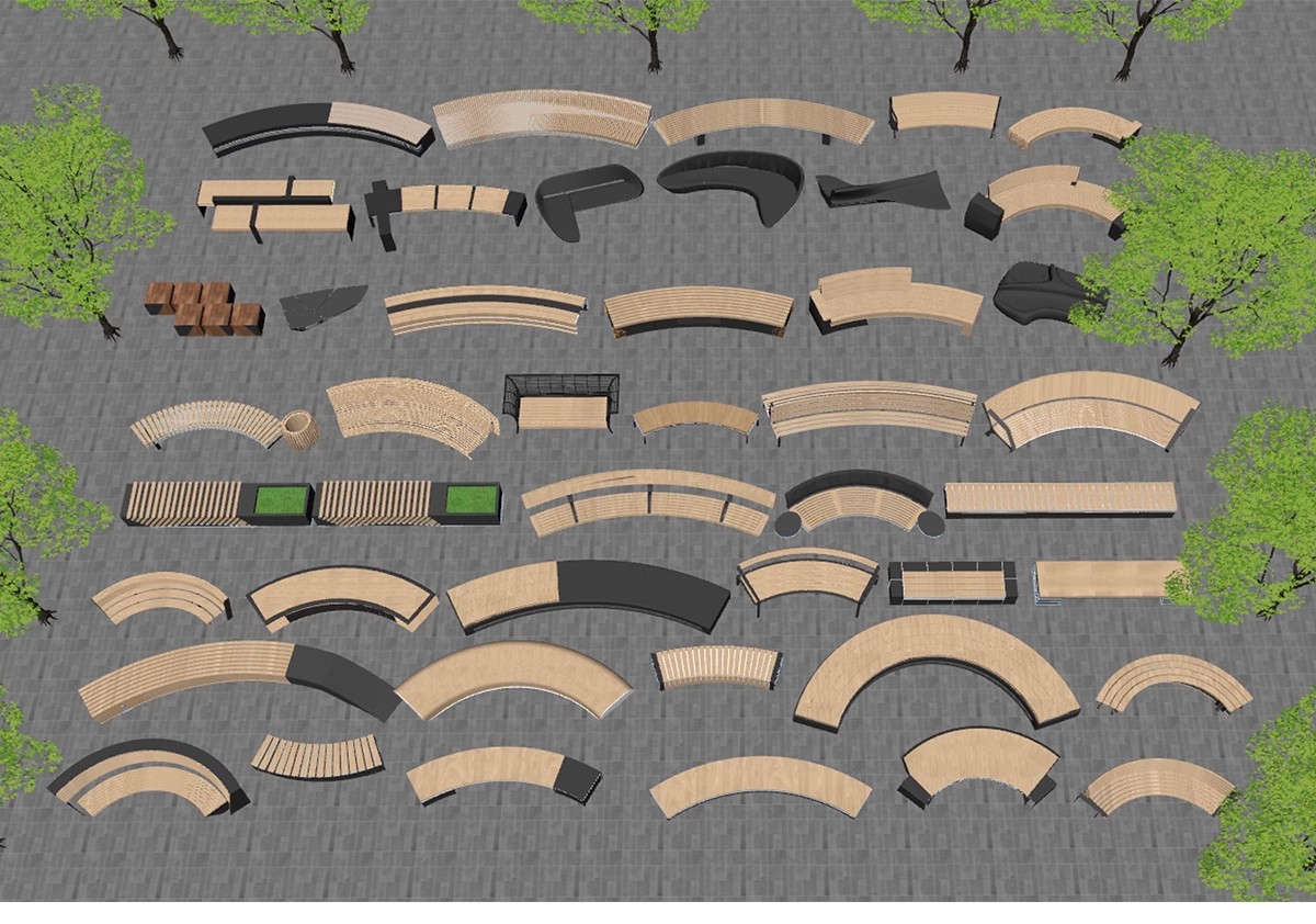 图片[31]-园林异形树桌户外吧台现代公园景观树池创意休闲座椅卡座SU模型-大怪兽分享