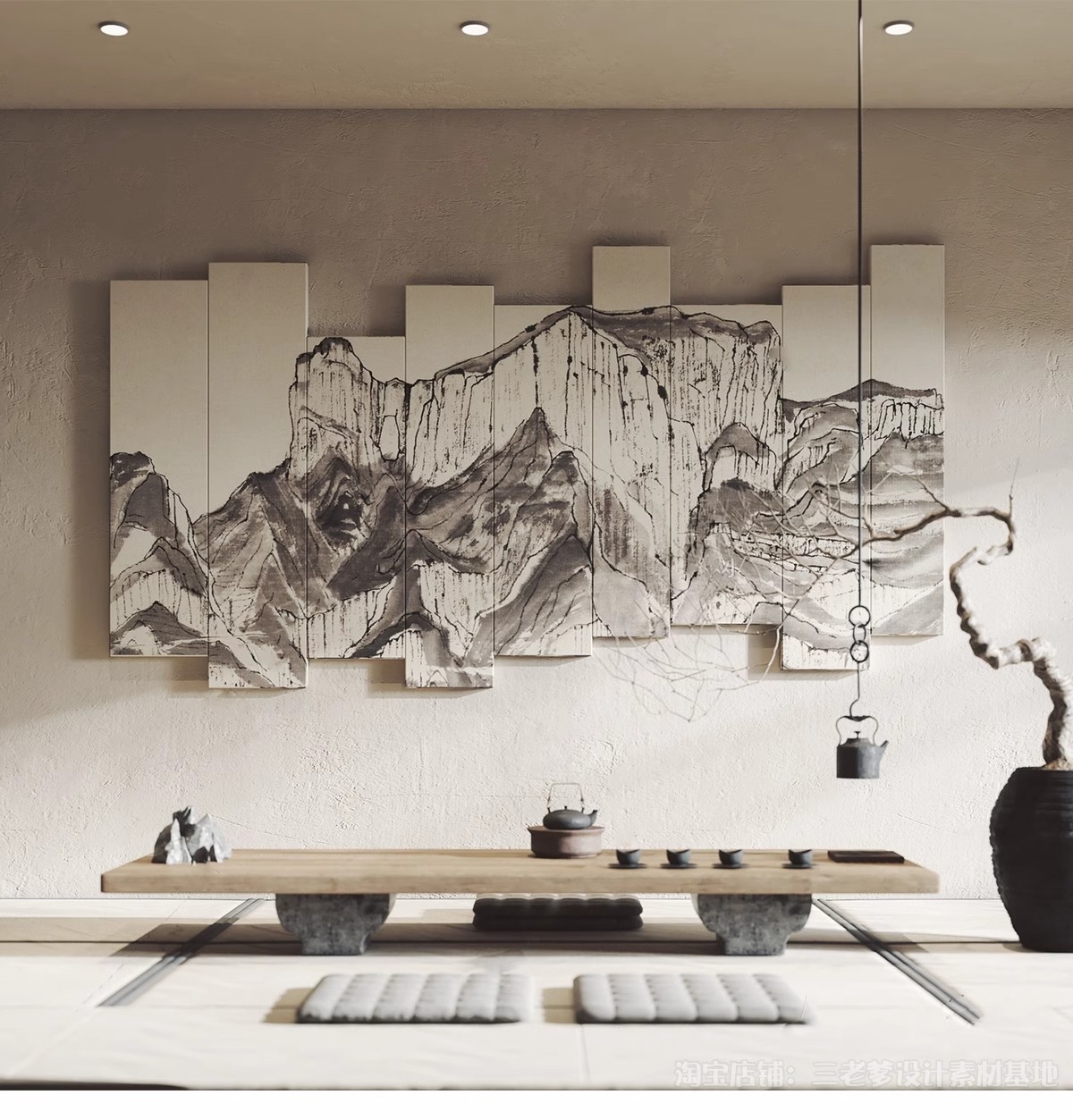 图片[31]-新中式3dmax单体家装沙发酒柜衣柜吊灯装饰挂画柜子床餐桌3d模型-大怪兽分享